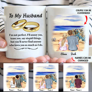 To my husband you'll never find anyone who loves you as much as I do personalised gift customized mug coffee mugs gifts custom christmas mugs