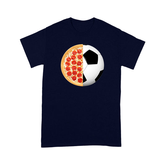 Pizza & Sacar Print Graphic - Greannmhar Pizza & Sacar Lovers Tee Shirt Bronntanais Don Nollaig