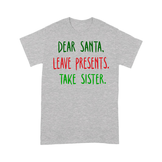 A Dhaidí Saoire Bronntanais Tóg Deartháir Greannmhar Nollag Tee Léi- Bronntanais Don Nollaig