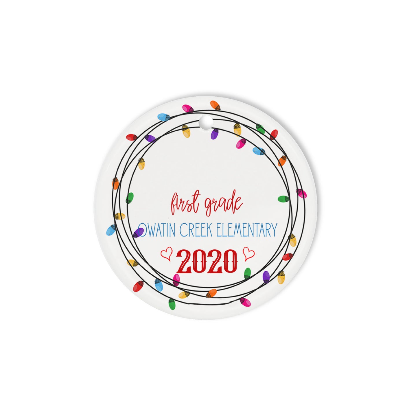 Circle Ornament (2 sided)