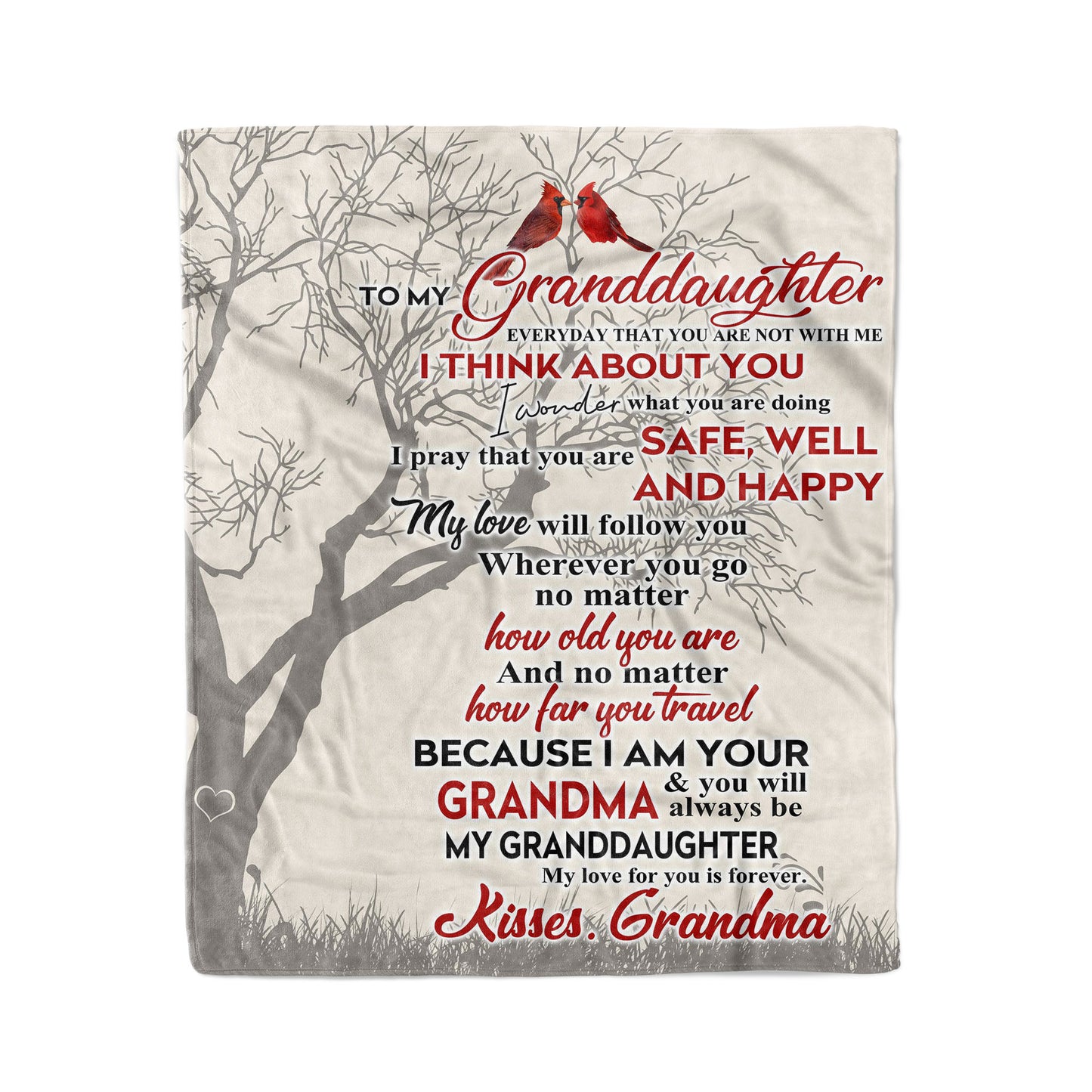 To my granddaughter everyday that you are not with me I - grandma - think about you fleece blanket christmas family unique gift idea