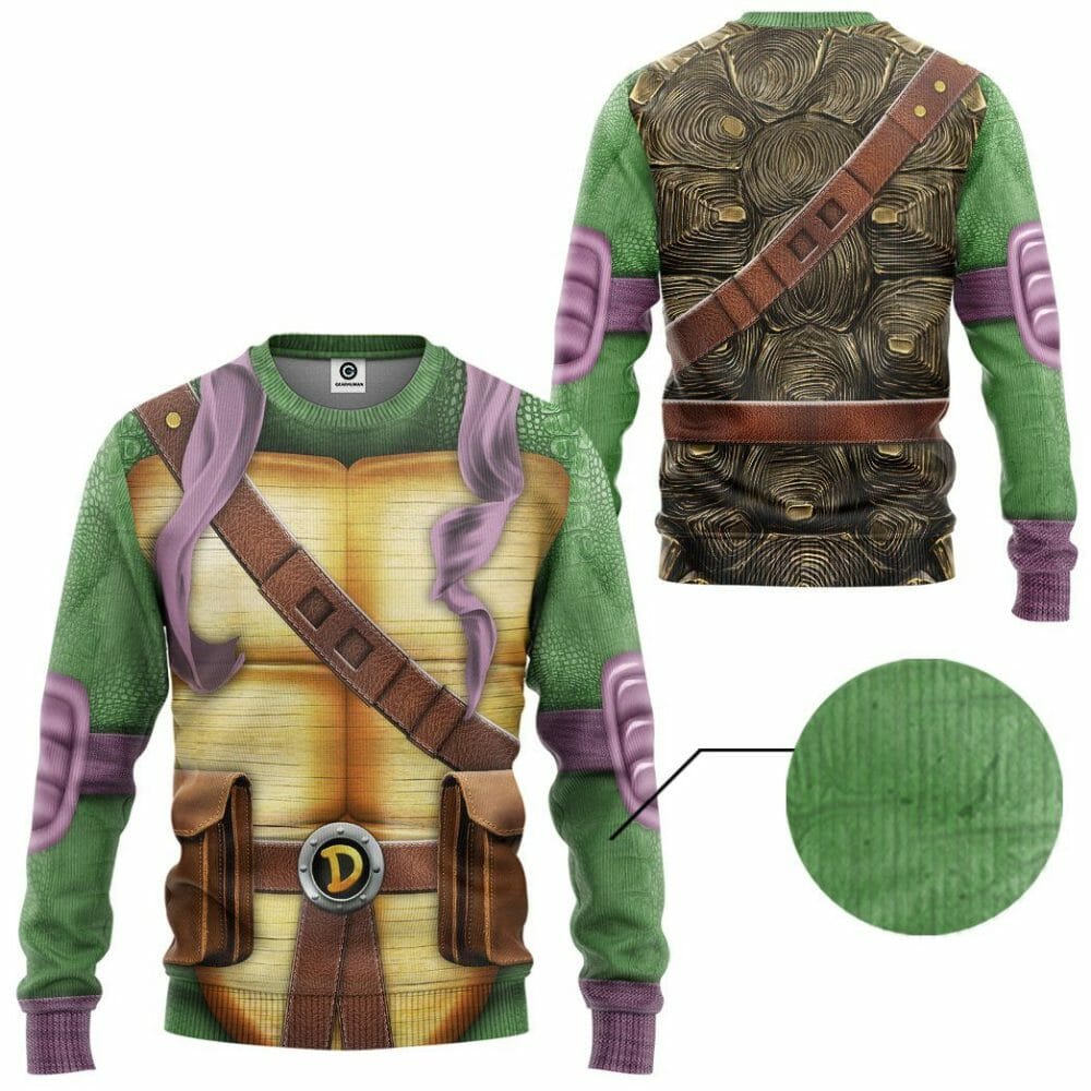 3D Donatello TMNT Don Donnie Cosplay Custom Tshirt Hoodie Apparel