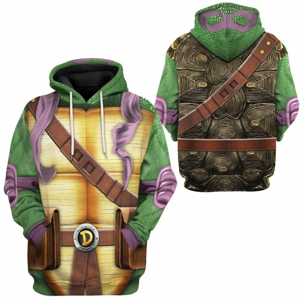3D Donatello TMNT Don Donnie Cosplay Custom Tshirt Hoodie Apparel
