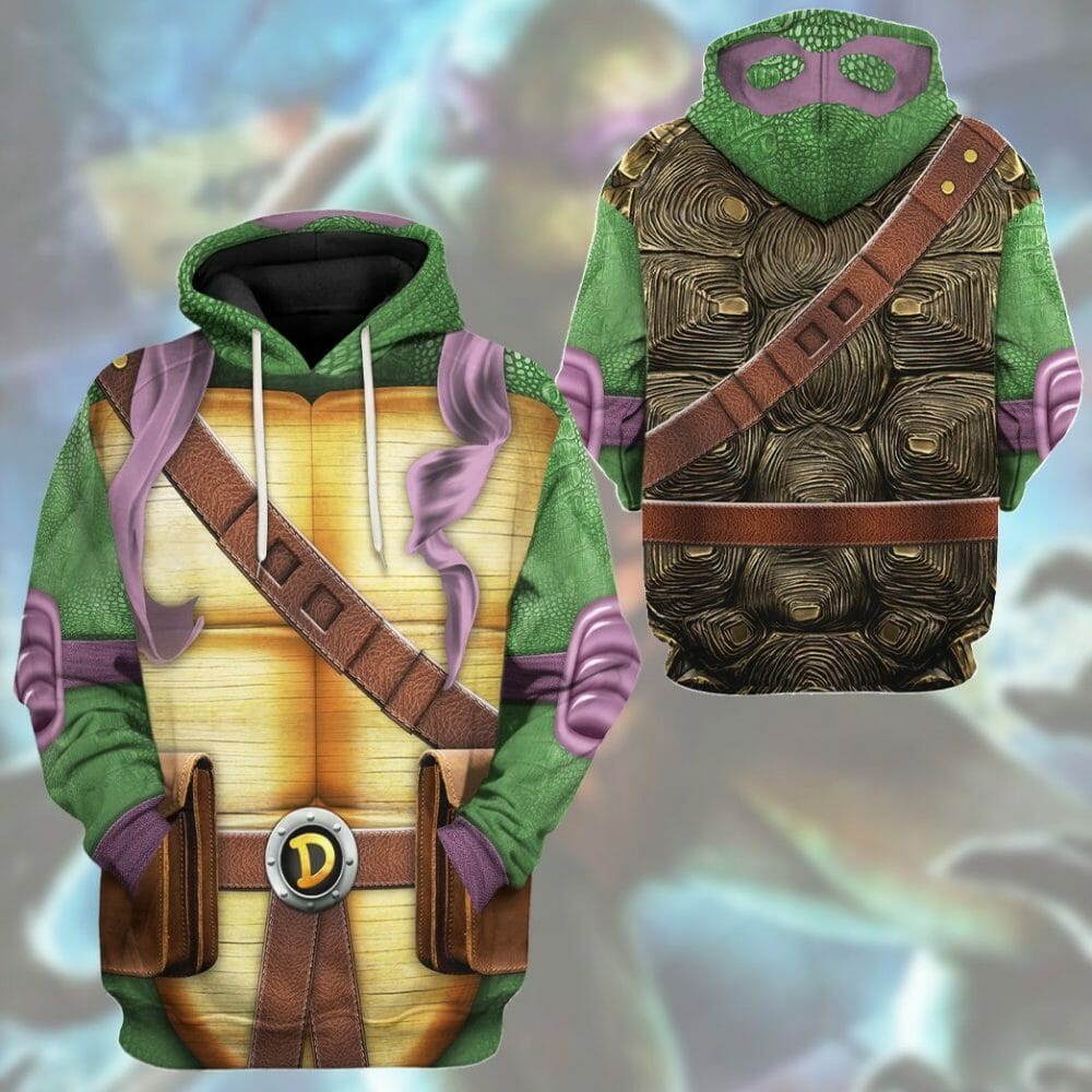 3D Donatello TMNT Don Donnie Cosplay Custom Tshirt Hoodie Apparel