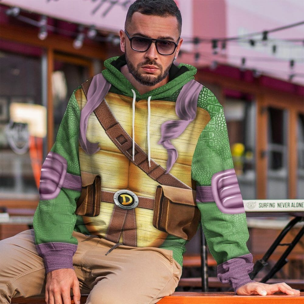 3D Donatello TMNT Don Donnie Cosplay Custom Tshirt Hoodie Apparel