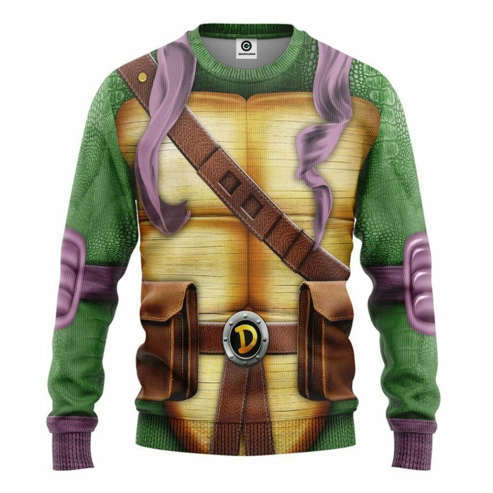 3D Donatello TMNT Don Donnie Cosplay Custom Tshirt Hoodie Apparel