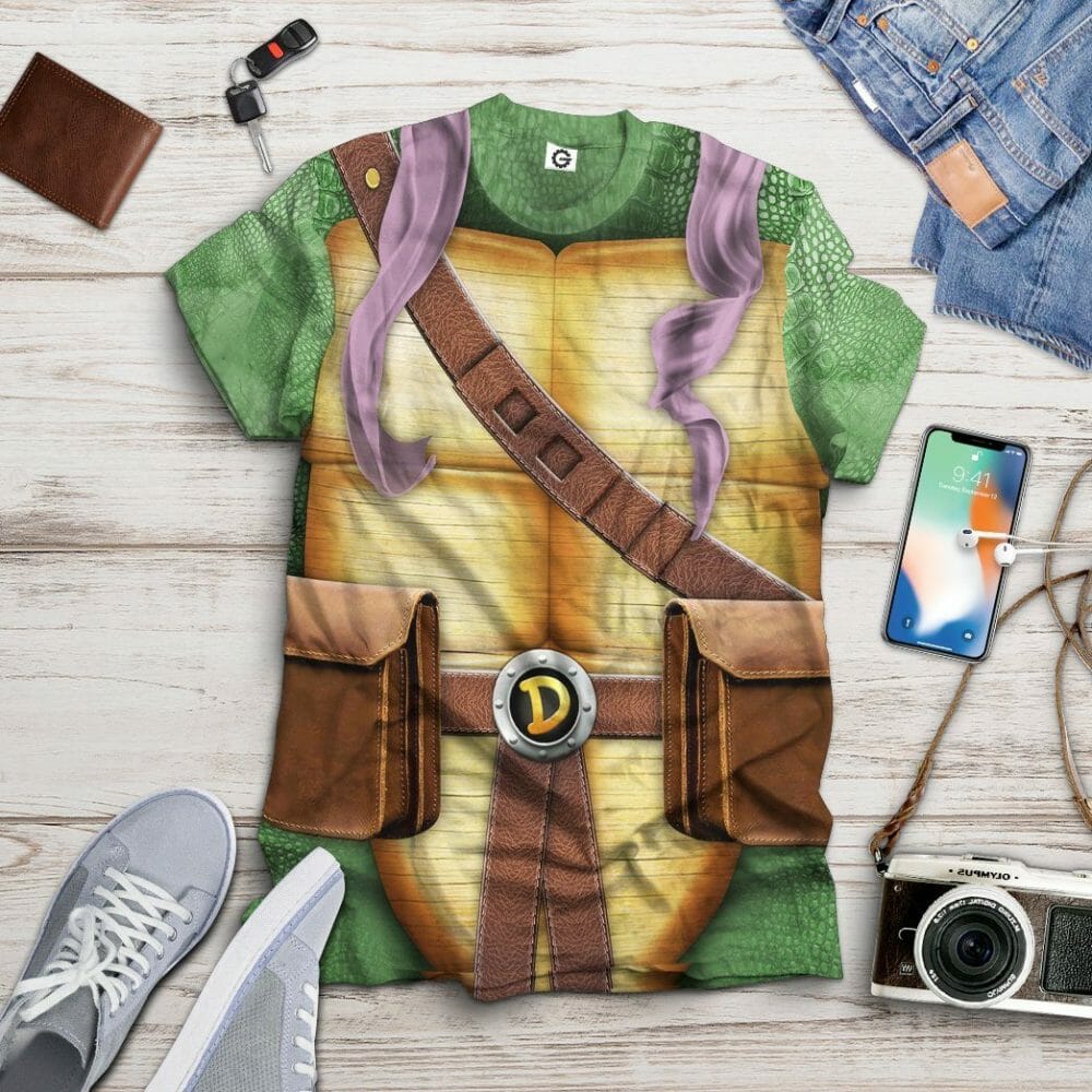 3D Donatello TMNT Don Donnie Cosplay Custom Tshirt Hoodie Apparel