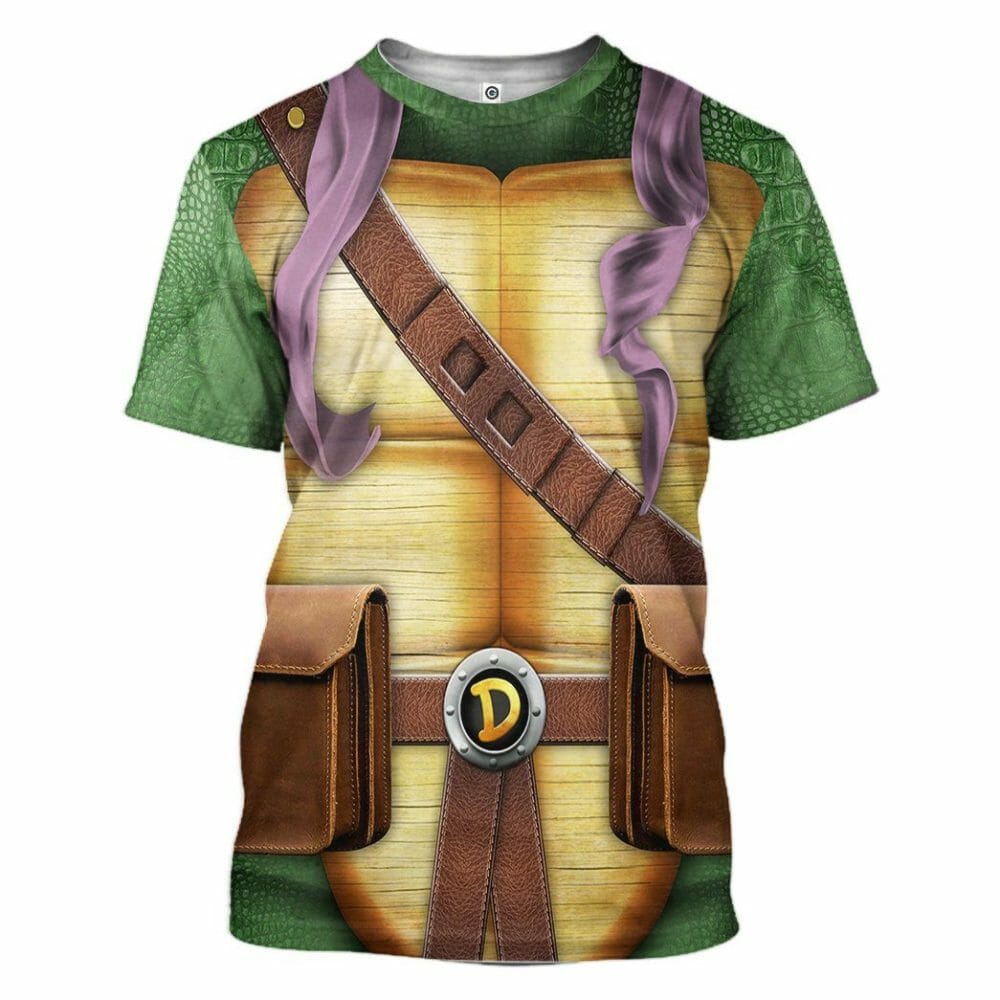 3D Donatello TMNT Don Donnie Cosplay Custom Tshirt Hoodie Apparel