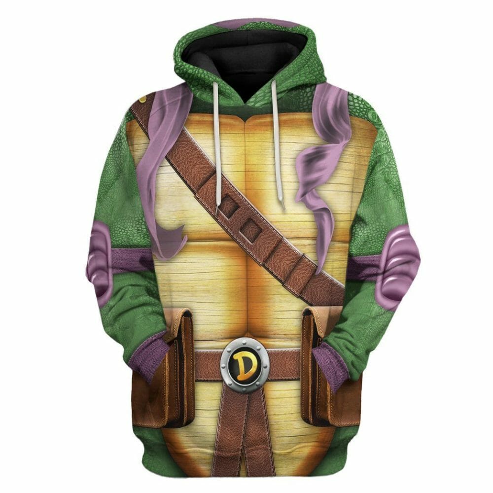 3D Donatello TMNT Don Donnie Cosplay Custom Tshirt Hoodie Apparel