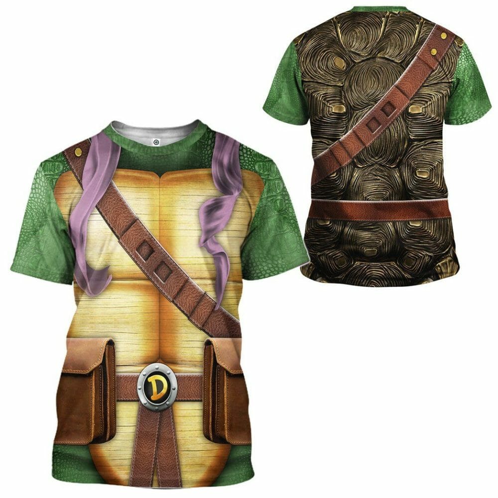 3D Donatello TMNT Don Donnie Cosplay Custom Tshirt Hoodie Apparel