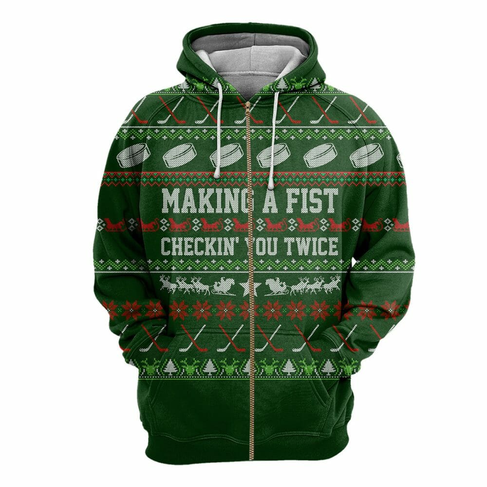 Hockey Christmas - 3D All Over Printed Shirt Tshirt Hoodie Apparel