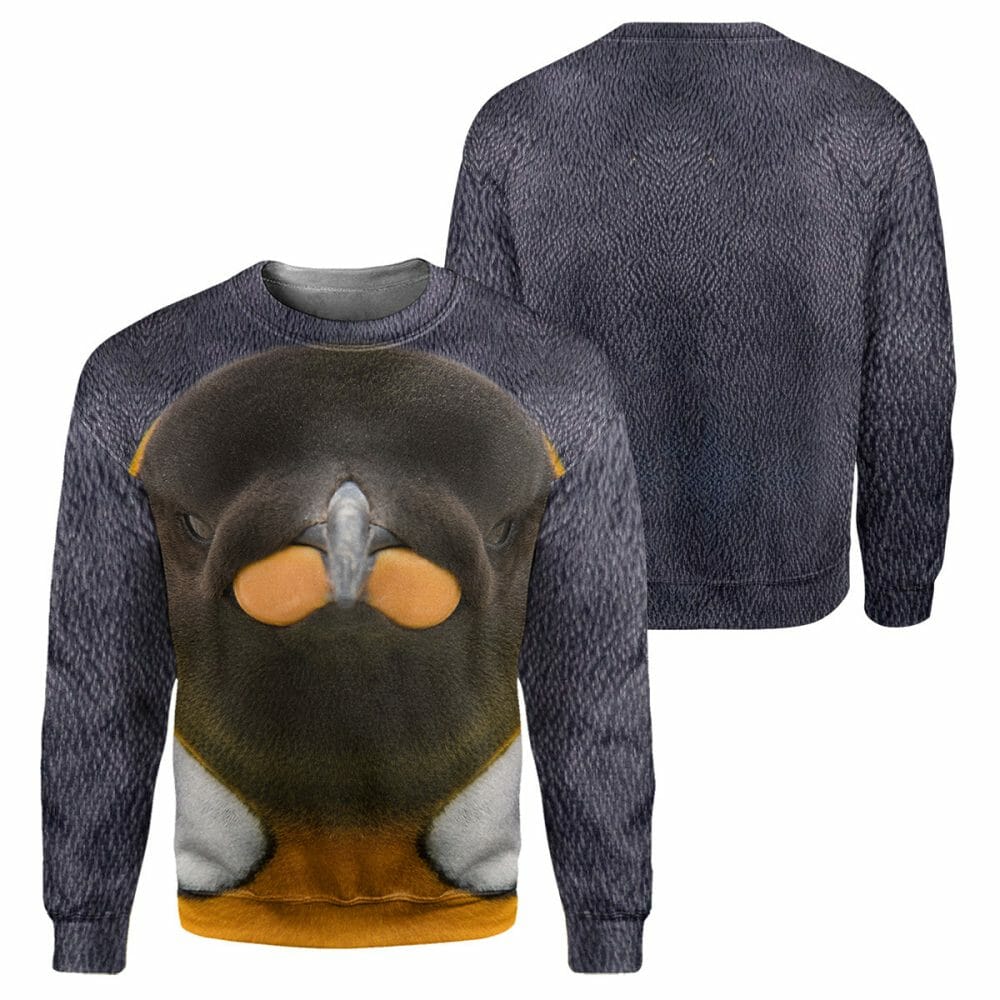 King Penguin- 3D All Over Printed Shirt Tshirt Hoodie Apparel