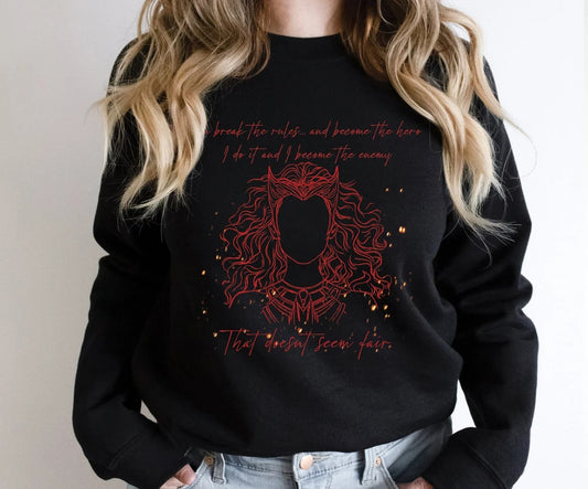 Wandavision Multiverse of Madness Sweatshirt Maximoff 1989 Geansaí