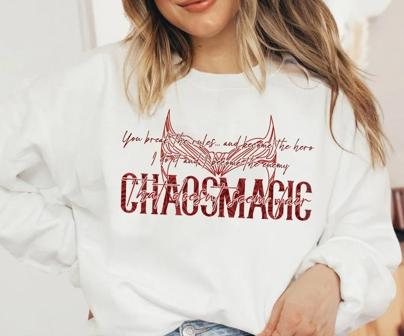 Wandavision Chaos Magic Sweatshirt Multiverse of Madness Maximoff 1989 Sweatshirt