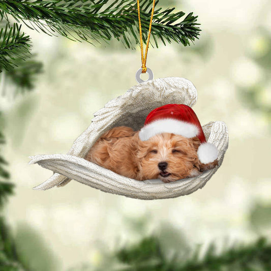 Maltipoo 02 Sleeping Angel Christmas Ornament Godmerc - Best gifts your whole family
