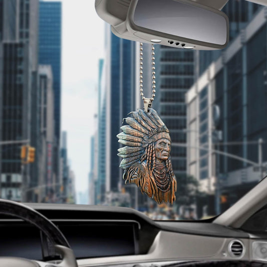 Native American Car Hanging Ornament, Ornament Car For Native American Loversg - Best gifts your whole family