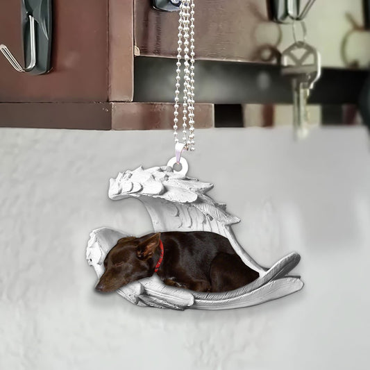 Ornaments- Australian Kelpie- Sleeping Angel-Two Sided Ornament, Dog Ornaments, Car Ornament - Best gifts your whole family