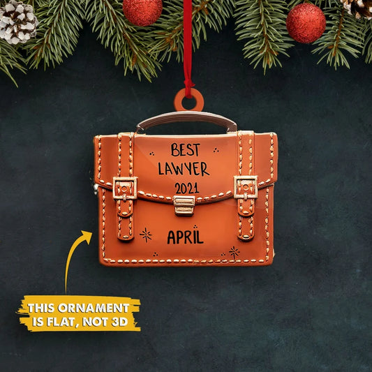 Personalized Best Lawyer Christmas Ornament, Lawyer Lover Ornament - Best gifts your whole family