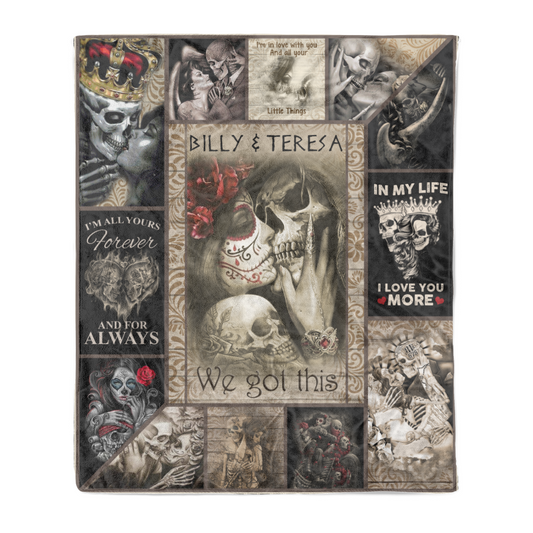 We got this - to my only love I'm all yours forever and for always personalized fleece blanket gifts custom christmas blanket