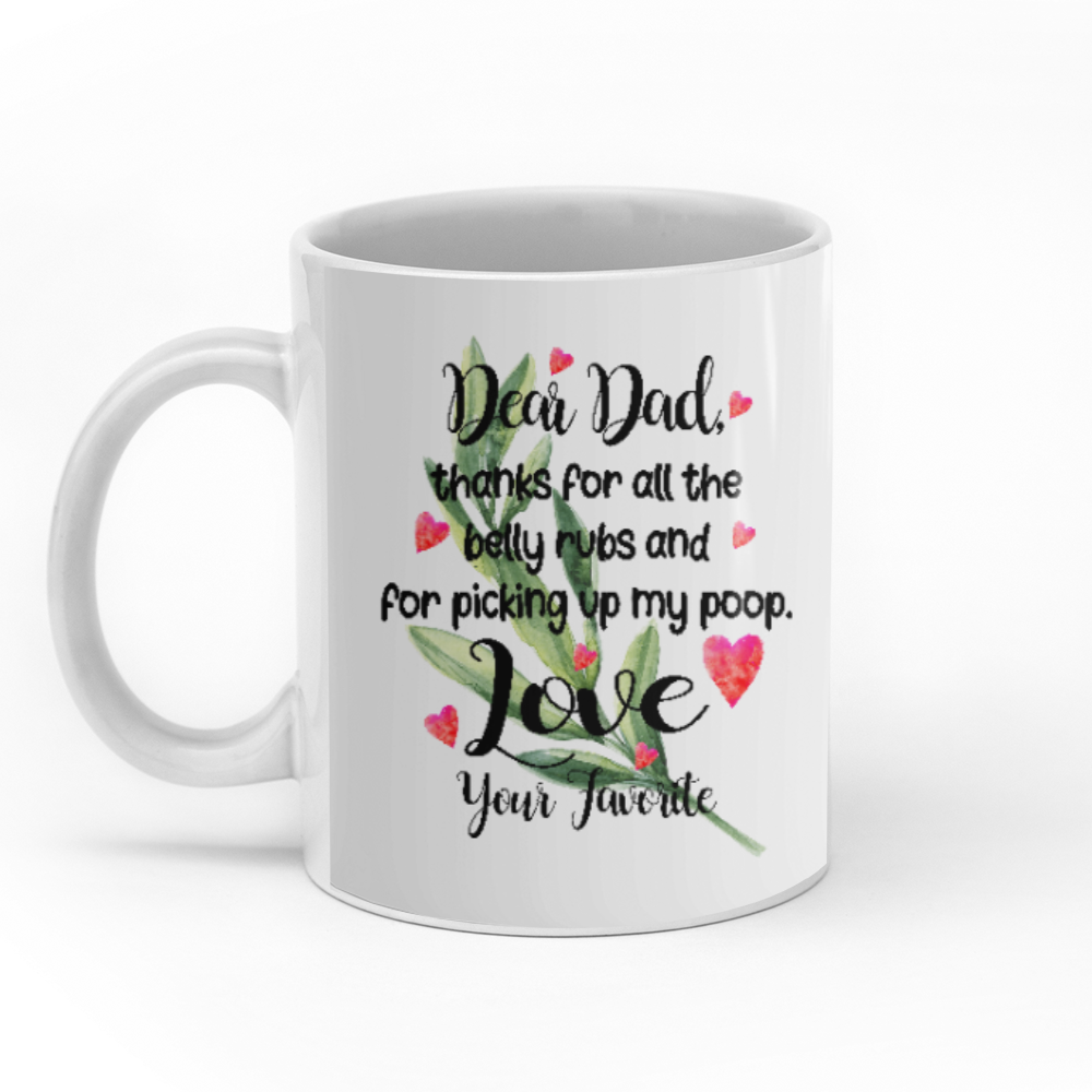 A Dhaid Go raibh maith agat as mo mugaí Nollag saincheaptha a phiocadh suas