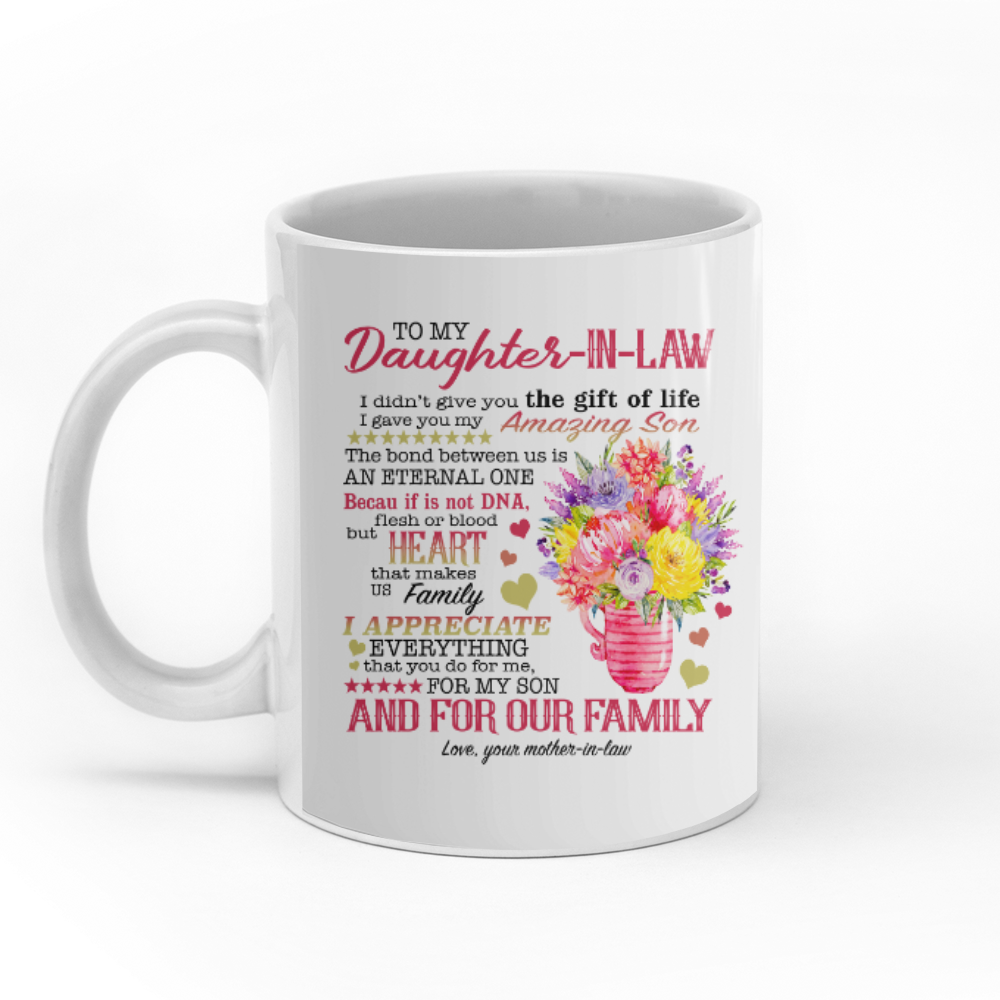 To my ddaughter in law I appreciate everything that you do personalised gift customized mug coffee mugs gifts custom christmas mugs