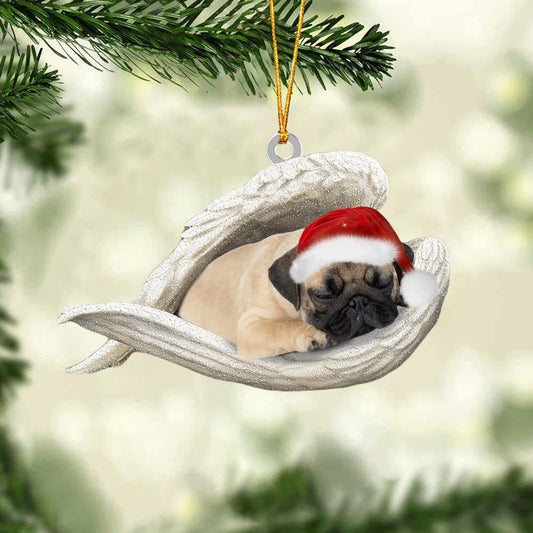 Pug Sleeping Angel Christmas Ornament Dog Christmas Hanging Ornament - Best gifts your whole family
