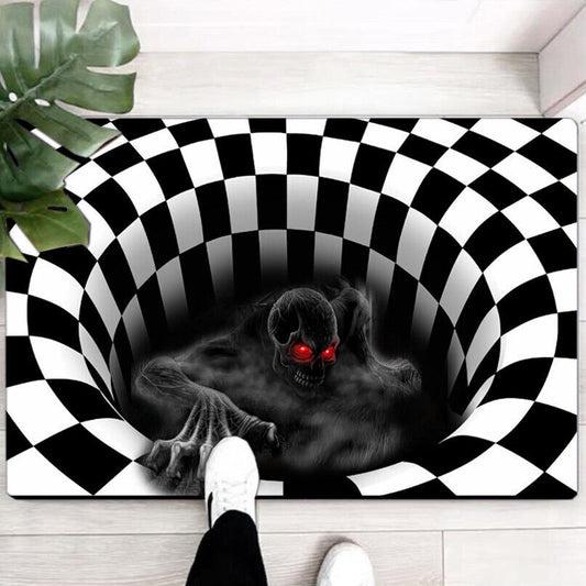 Halloween Clown Room Rug Scary Carpet Horror Welcome Door Mat Home Decoration US