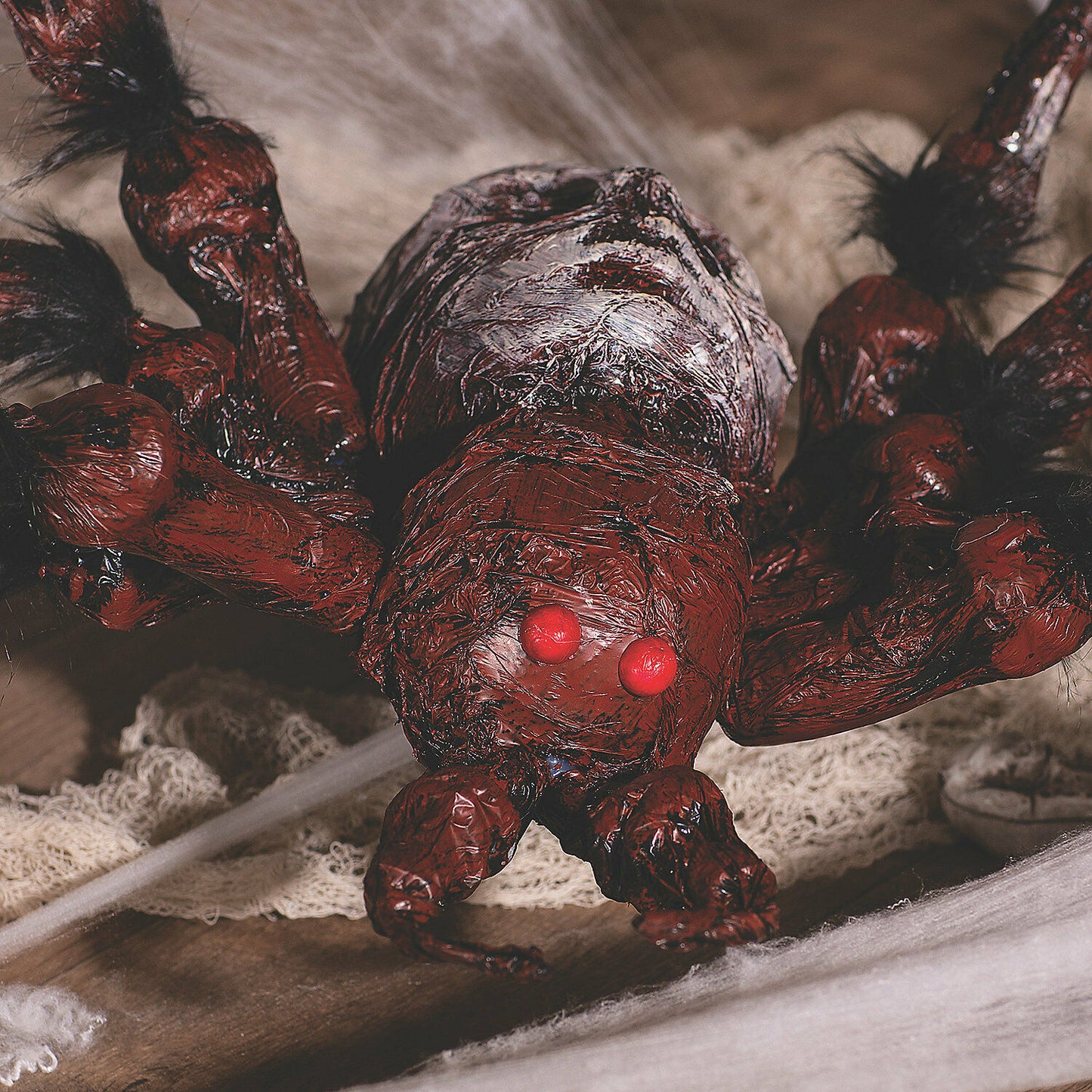 Halloween Spider Decoration With Skull Face, Home Decor, 42"