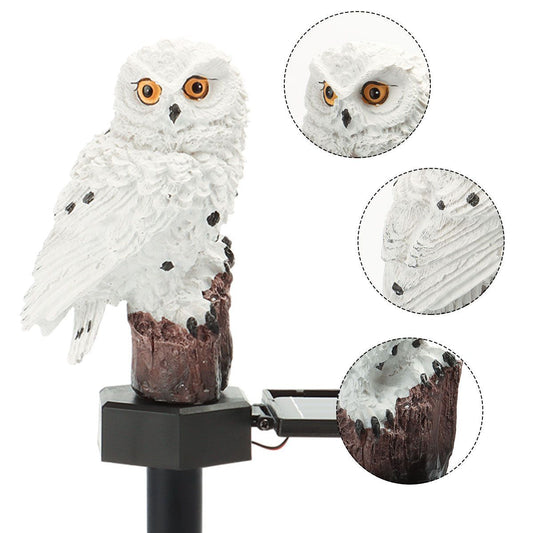 Solar Power LED Owl Parrot Lawn Light Outdoor Garden Landscape Lamp Halloween US