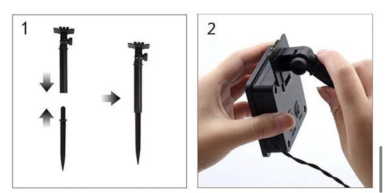 Halloween Ghost Solar LED Lights On String