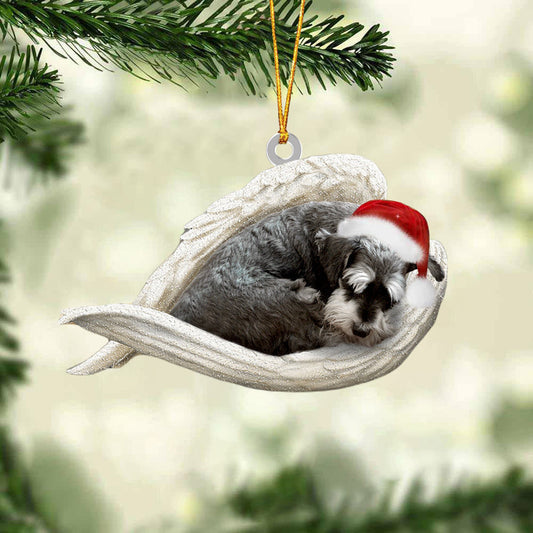 Schnauzer Sleeping Angel Christmas Ornament Dog Christmas Hanging Ornament - Best gifts your whole family