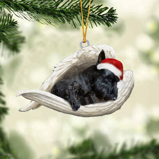 Scottish Terrier Sleeping Angel Christmas Ornament Godmerc - Best gifts your whole family