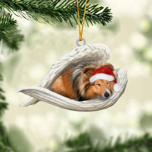 Sheltie Sleeping Angel Christmas Ornament Godmerc - Best gifts your whole family