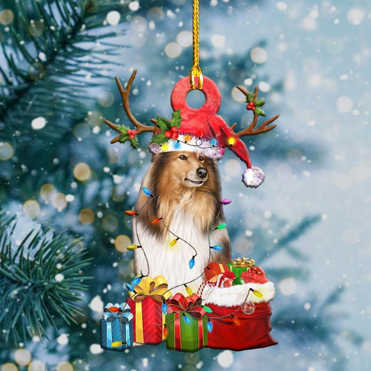 Shetland Sheepdog Christmas Shape Ornament - Best gifts your whole family
