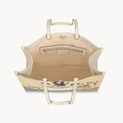 This Girl Is On Vacay - Personalized Travelling Leather Handbag