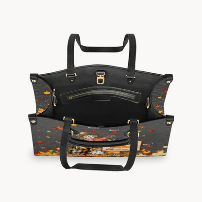 Important Nana Stuff - Personalized Grandma Leather Handbag