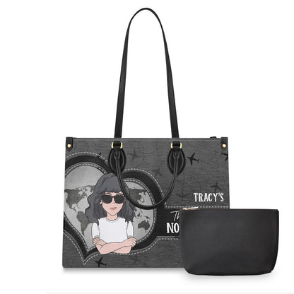 This Bag Is Not Yours - Personalized Travelling Leather Handbag