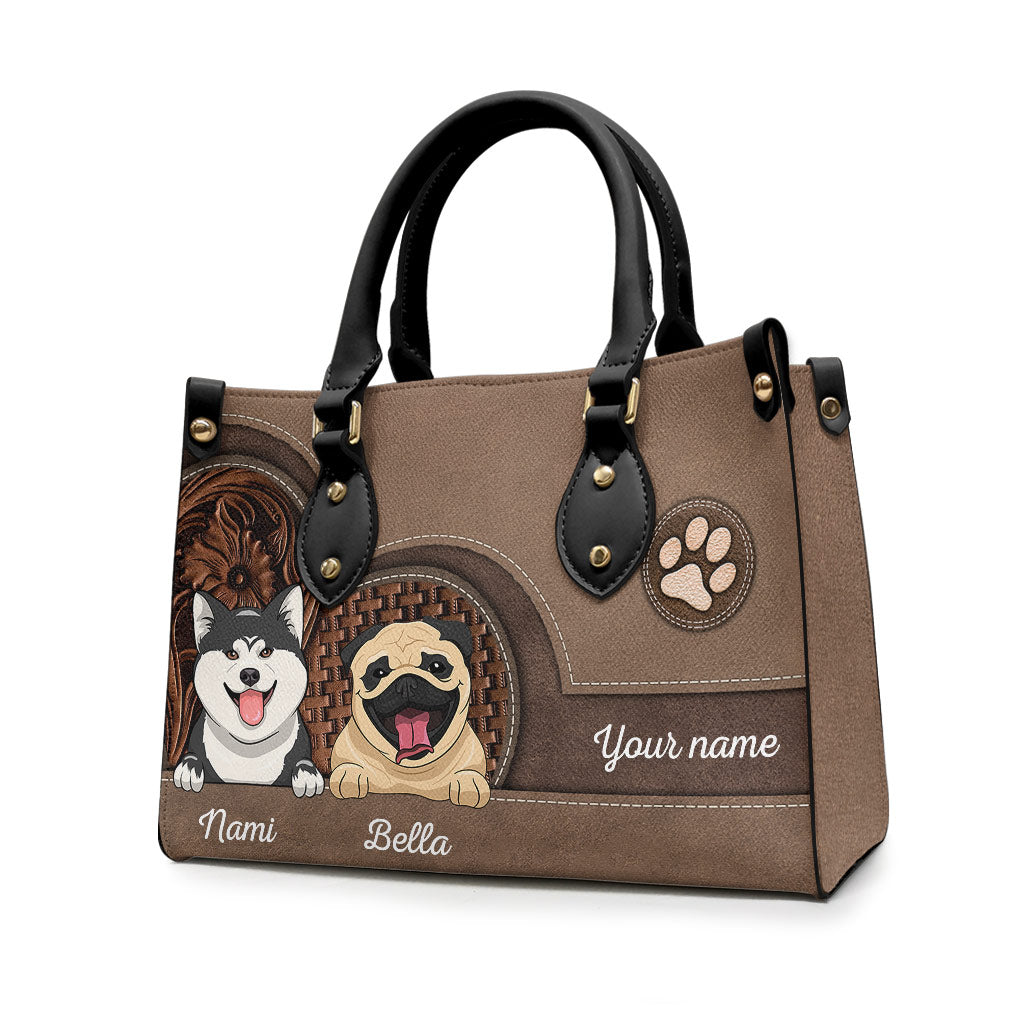 Dog Lover - Personalized Dog Leather Handbag