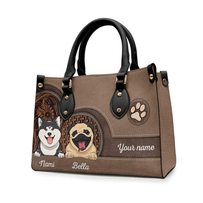 Dog Lover - Personalized Dog Leather Handbag