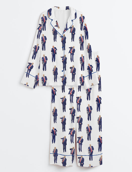 Women's America DJ Long Sleeve Pajama Set