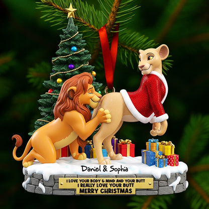 Naughty Wildland Couple Ornament - Personalized Gifts For Couple