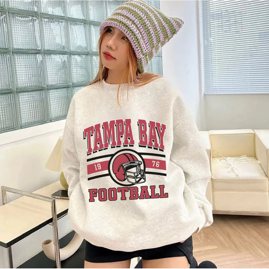 Tampa Bay Football Sweatshirt, Tampa Bay Football Shirt Retro Style 90s Vintage Unisex Crewneck, Graphic Tee Gift For Football Fan Sport