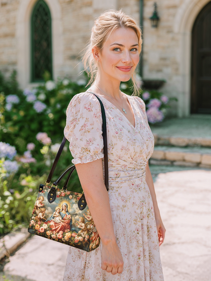 Catholight Halo Of Roses Leather Bag