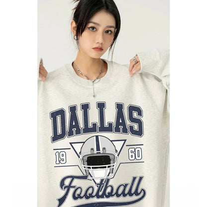 DALLAS 1960 Football Sweatshirt, DALLAS 1960 FOOTBALL Shirt Retro Style 90s Vintage Unisex Crewneck, Graphic Tee Gift For Football Fan Sport
