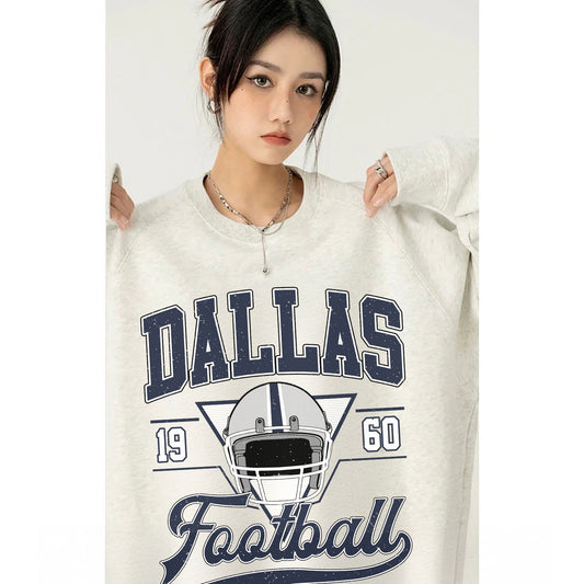 DALLAS 1960 Football Sweatshirt, DALLAS 1960 FOOTBALL Shirt Retro Style 90s Vintage Unisex Crewneck, Graphic Tee Gift For Football Fan Sport