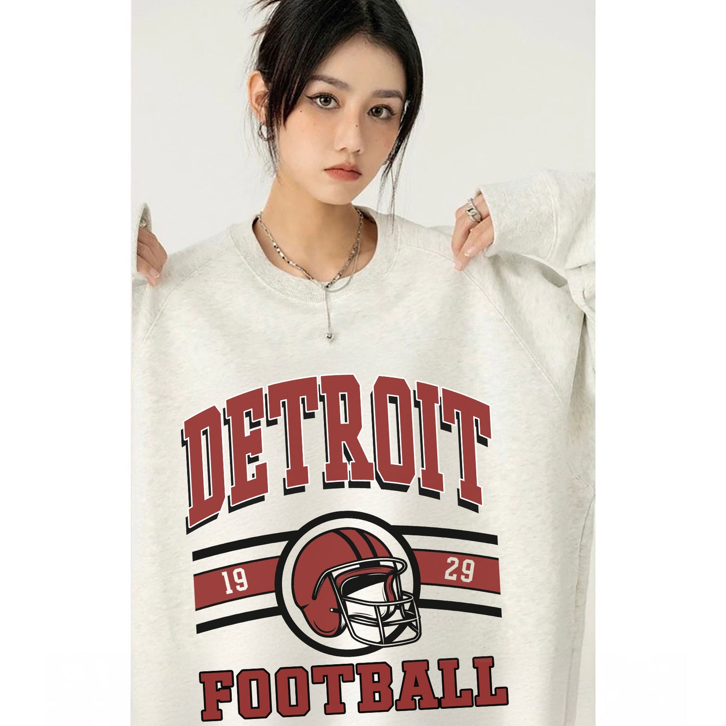 Detroit Football Sweatshirt,Detroit Football Shirt Retro Style 90s Vintage Unisex Crewneck, Graphic Tee Gift For Football Fan Sport (Copy)