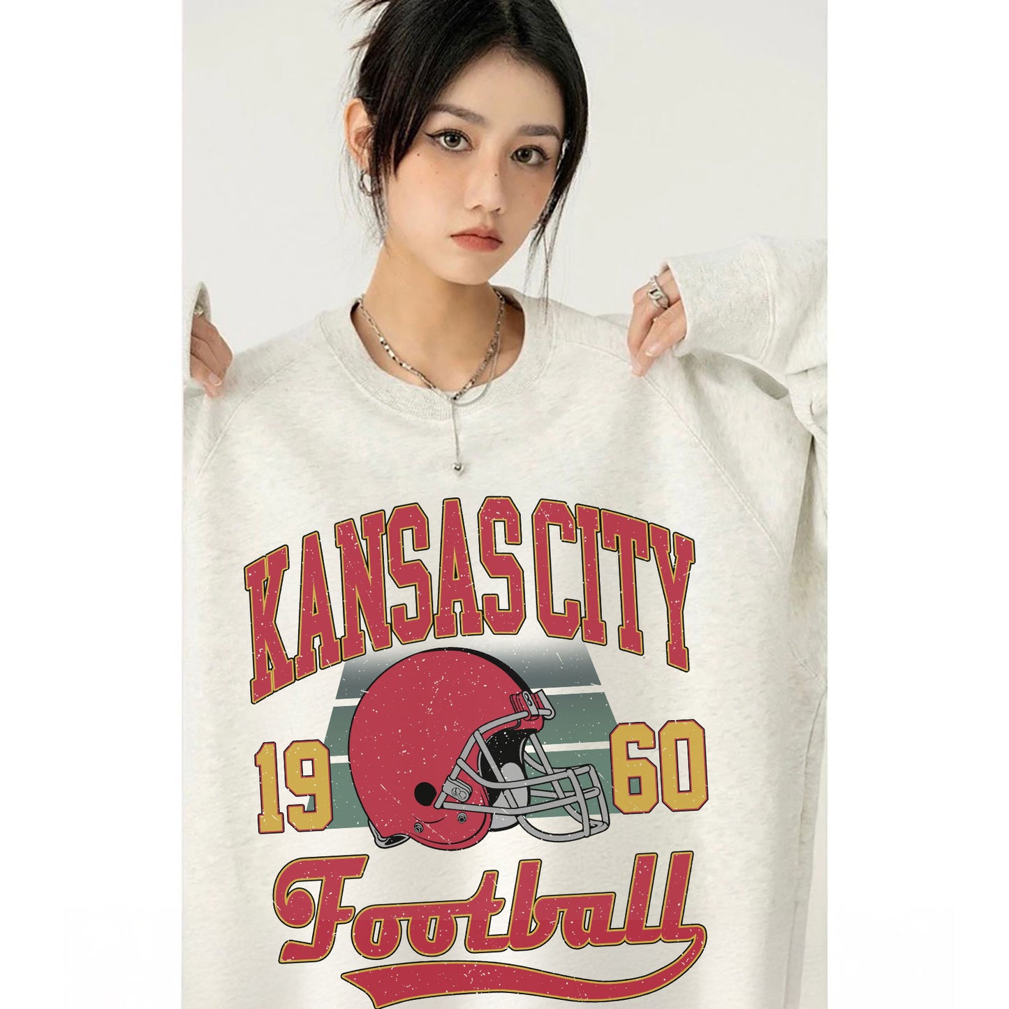 KANSAS CITY 1960 FOOTBALL Sweatshirt, KANSAS CITY 1960 FOOTBALL Shirt Retro Style 90s Vintage Unisex Crewneck, Graphic Tee Gift For Football Fan Sport