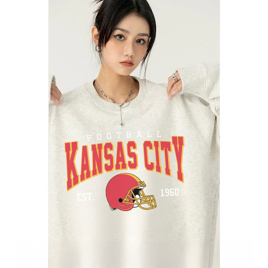 Kansas City A FOOTBALL Sweatshirt, Kansas City A FOOTBALL Shirt Retro Style 90s Vintage Unisex Crewneck, Graphic Tee Gift For Football Fan Sport