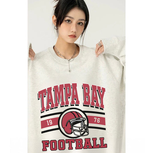 Tampa Bay Football Sweatshirt, Tampa Bay Football Shirt Retro Style 90s Vintage Unisex Crewneck, Graphic Tee Gift For Football Fan Sport