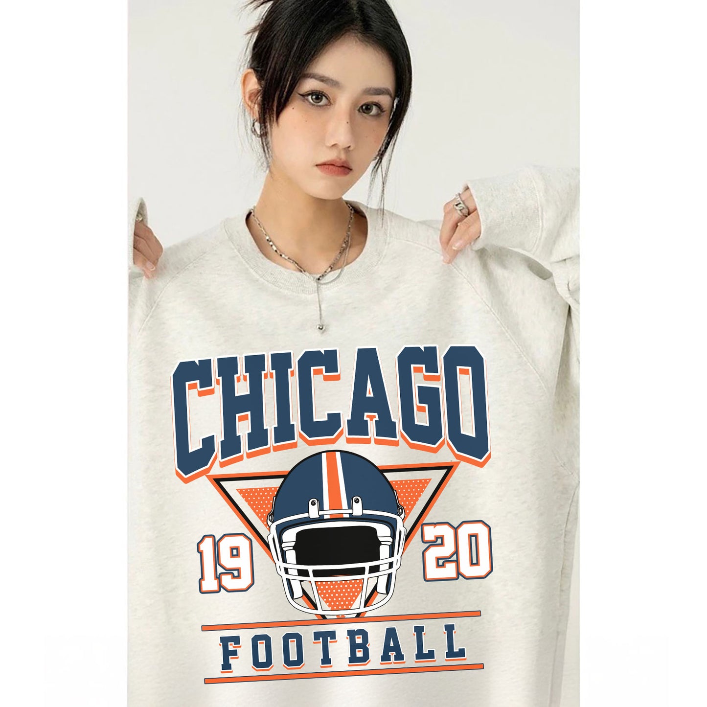 Chicago 1920 Football Sweatshirt, Chicago 1920 Shirt Retro Style 90s Vintage Unisex Crewneck, Graphic Tee Gift For Football Fan Sport.